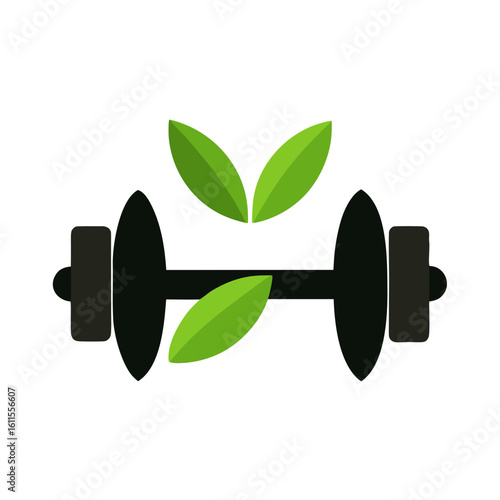 dumbbell isolated on white