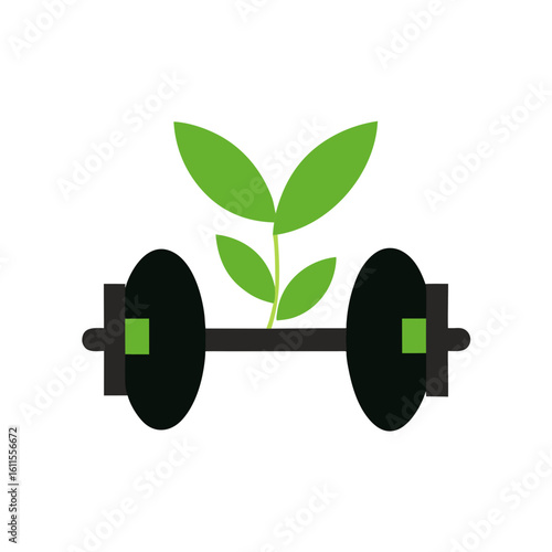 dumbbell isolated on white