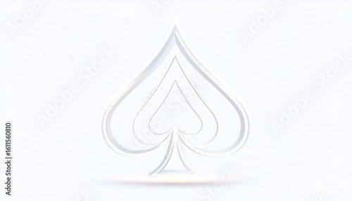 Abstract graphic of a spade symbol