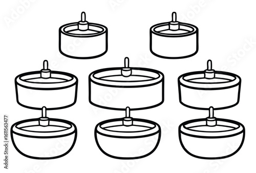 hydrotherapy tanks line art modern therapy