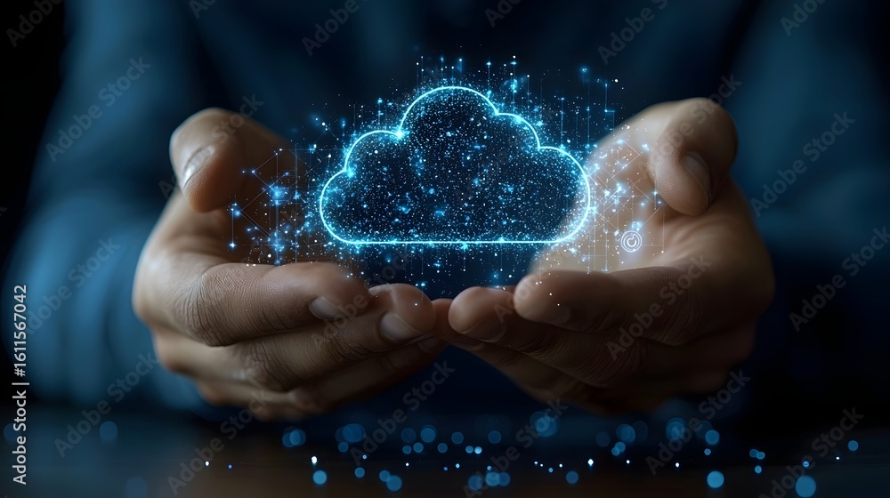 Futuristic cloud computing automation interface showcasing efficient workflow Futuristic cloud computing automation interface showcasing efficient workflow