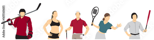 group of sports people