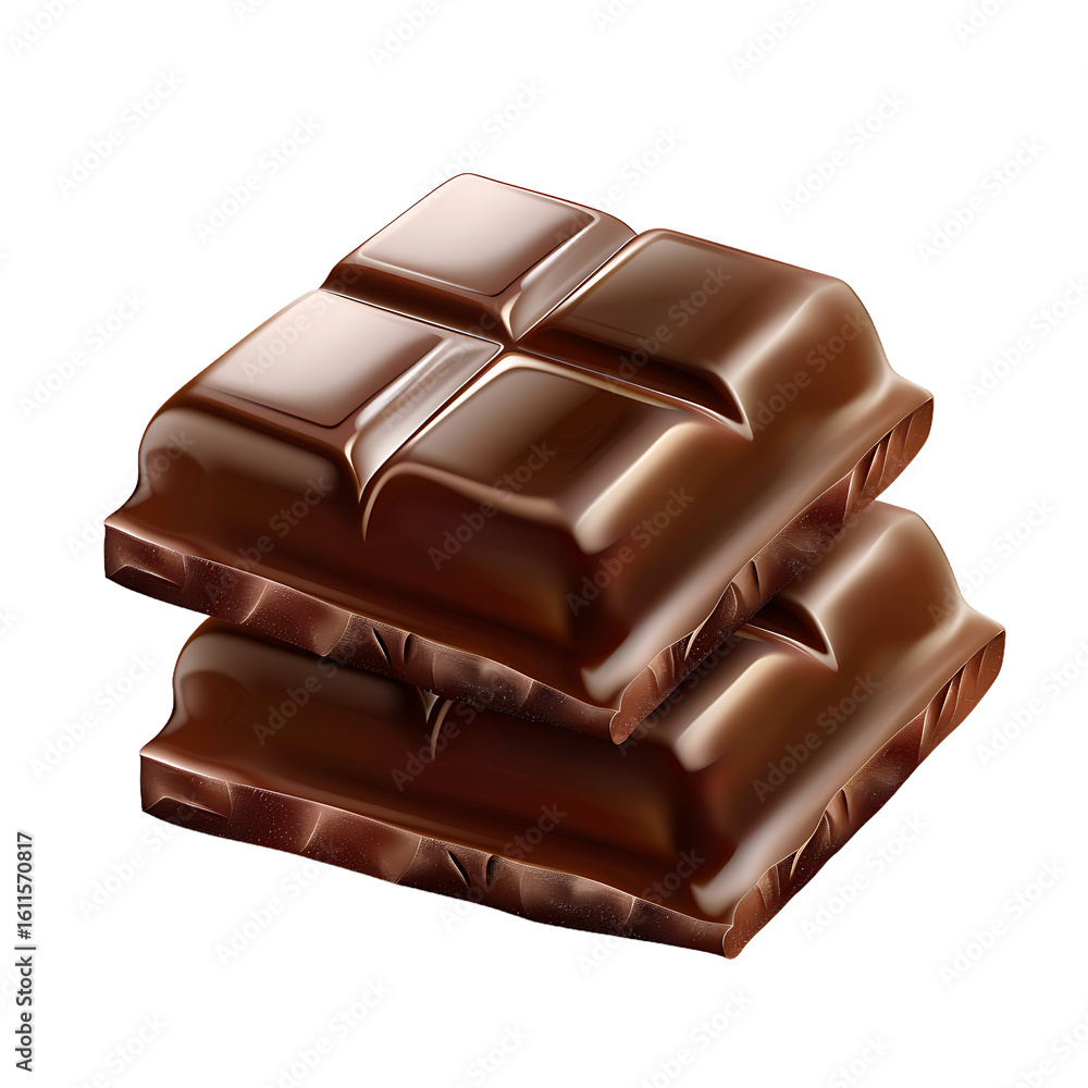 Obraz premium Stack of Dark Chocolate Bars