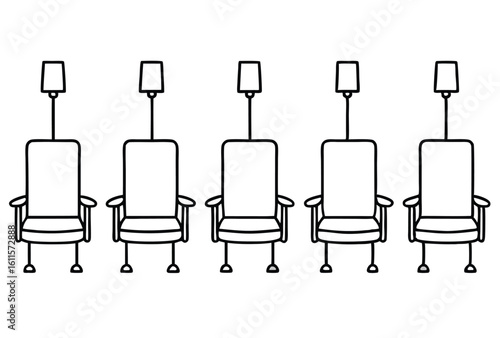 infusion chairs line art medical innovation