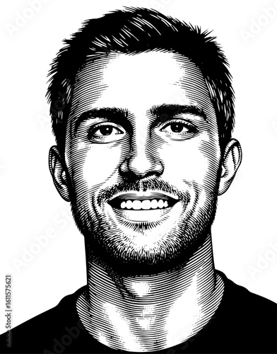 Happy smiling man with a joyful mood representing happiness and positivity