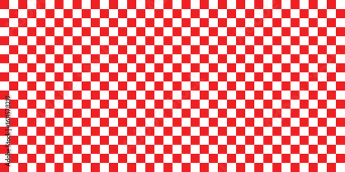 Red and White Checkered Pattern Seamless Background. Traditional Vintage Red and White Gingham Fabric Pattern. Retro Picnic Tablecloth Pattern. Gingham Checkered pattern vector illustrator