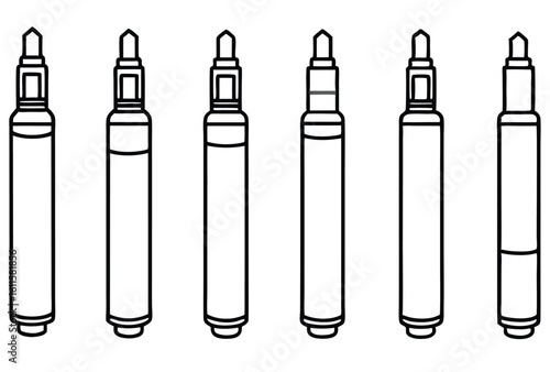 Insulin Pens Line Art Essential Daily Tool
