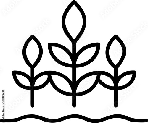 crop yields vector icon on white or transparent background. Agriculture and farming Stroke icon collections. Editable Stroke icon collection Outline icon.