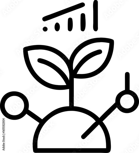 projection agriculture vector icon on white or transparent background. Agriculture and farming Stroke icon collections. Editable Stroke icon collection Outline icon.