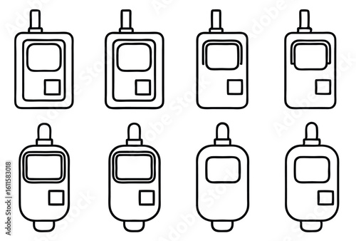 Insulin Pumps Line Art Improve Diabetes Care