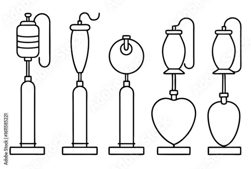 intra aortic balloon clinical treatment graphic line art
