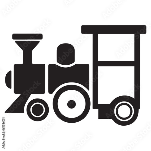 Silhouette Style Vector Minimal Train Logo Design – Custom Minimalist Railway Logo for Transport Companies, Travel Agencies, Vintage Train Brands, Logistics Services, and Transportation Branding