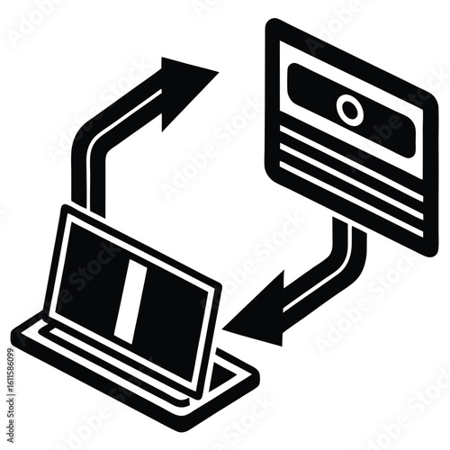 online payment swap vector art