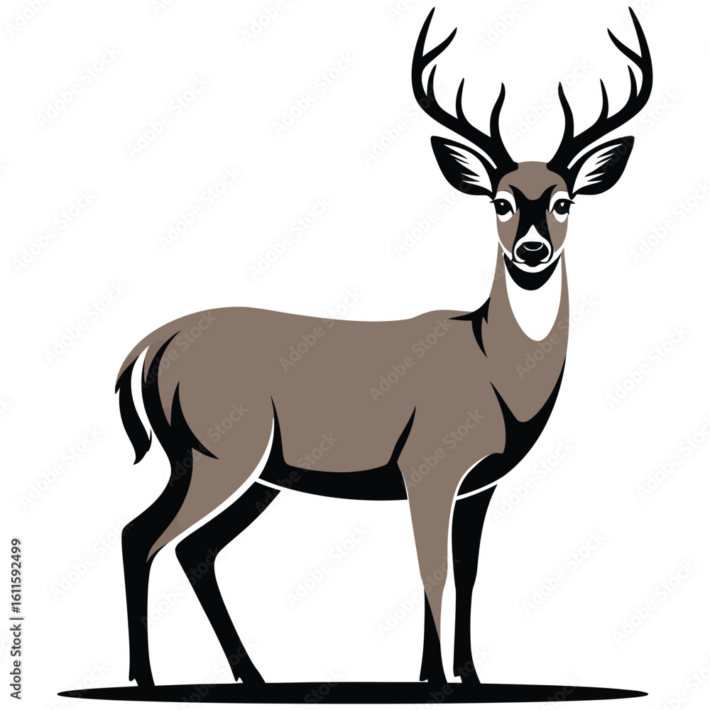 Fototapeta premium deer silhouette vector