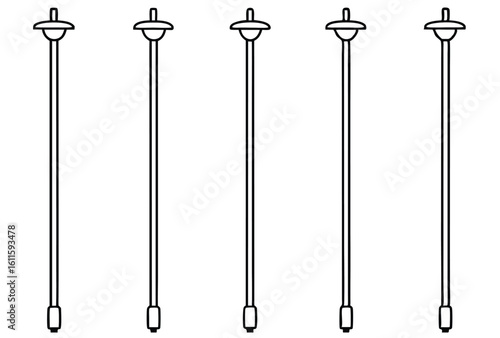 iv poles safe mobility for patients line art