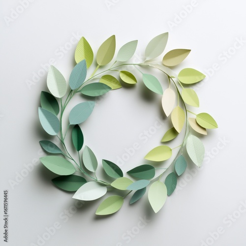 Paper Leaf Wreath