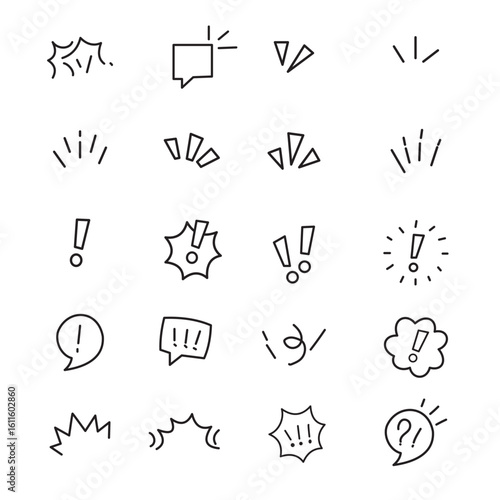 Explosion icons collection of dynamic vector icon illustrations perfect for adding visual interest to various projects.