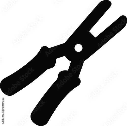 bench shear used in sheet metal work silhouette engineering tool vector
