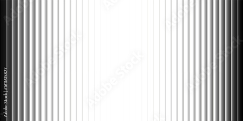 Glass gradient fractal background, white black ribbed abstract color pattern, iridescent striped vertical vibrant design, modern spectrum neon light blur effect