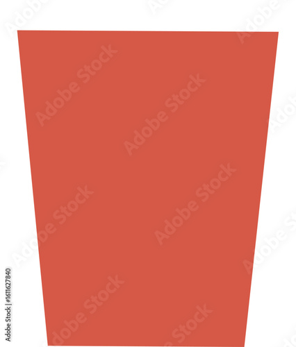 Plastic disposable cup for drinks