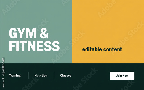 Gym Fitness Training Nutrition Classes vector
