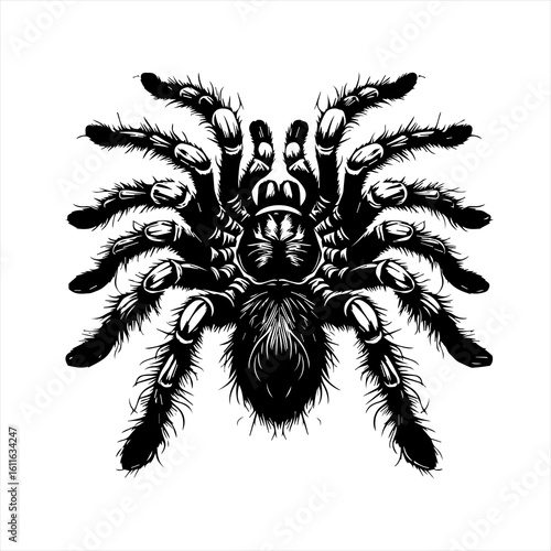 Tarantula spider illustration