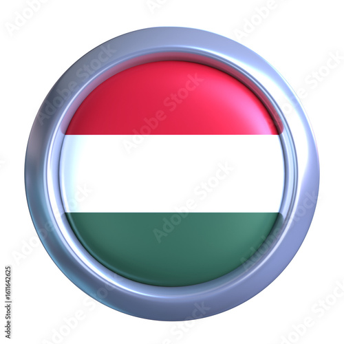 3D Hungary Flag Emblem with circle metallic frame, showcasing national emblem detail in a polished, modern design. Perfect for apps, UI, or educational use Free Download 3D Hungary Flag Emblem with circle metallic frame, showcasing national emblem detail in a polished, modern design. Perfect for apps, UI, or educational use - GFXLoad