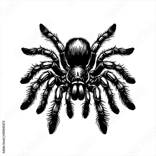 Tarantula spider illustration