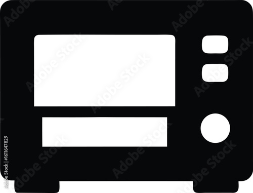 reflow oven used in PCB assembly operations silhouette engineering tool vector