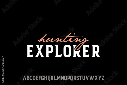 Hunting Explorer Creative Vector Logo Concept