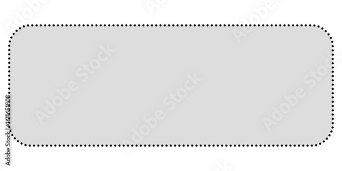 Rounded dotted rectangle text box