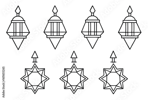 Lumina Atrium cosmic visions shaped line art