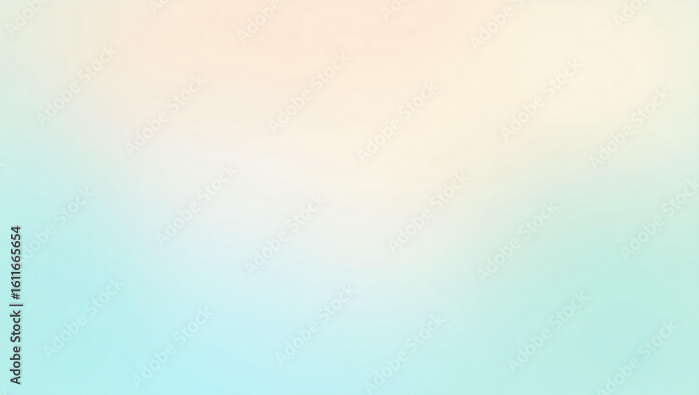 Obraz premium Soft pastel gradient background with a smooth blend of light blue and pale peach colors. Abstract ethereal backdrop.