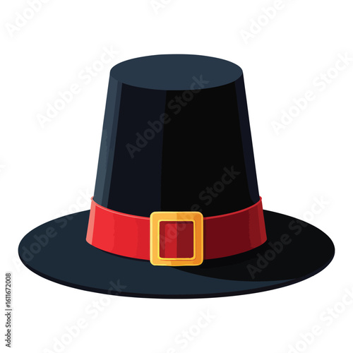 Wallpaper Mural Pilgrim Hat Symbolic of Thanksgiving Celebrations and Historical Traditions of Early Settlers in America Torontodigital.ca