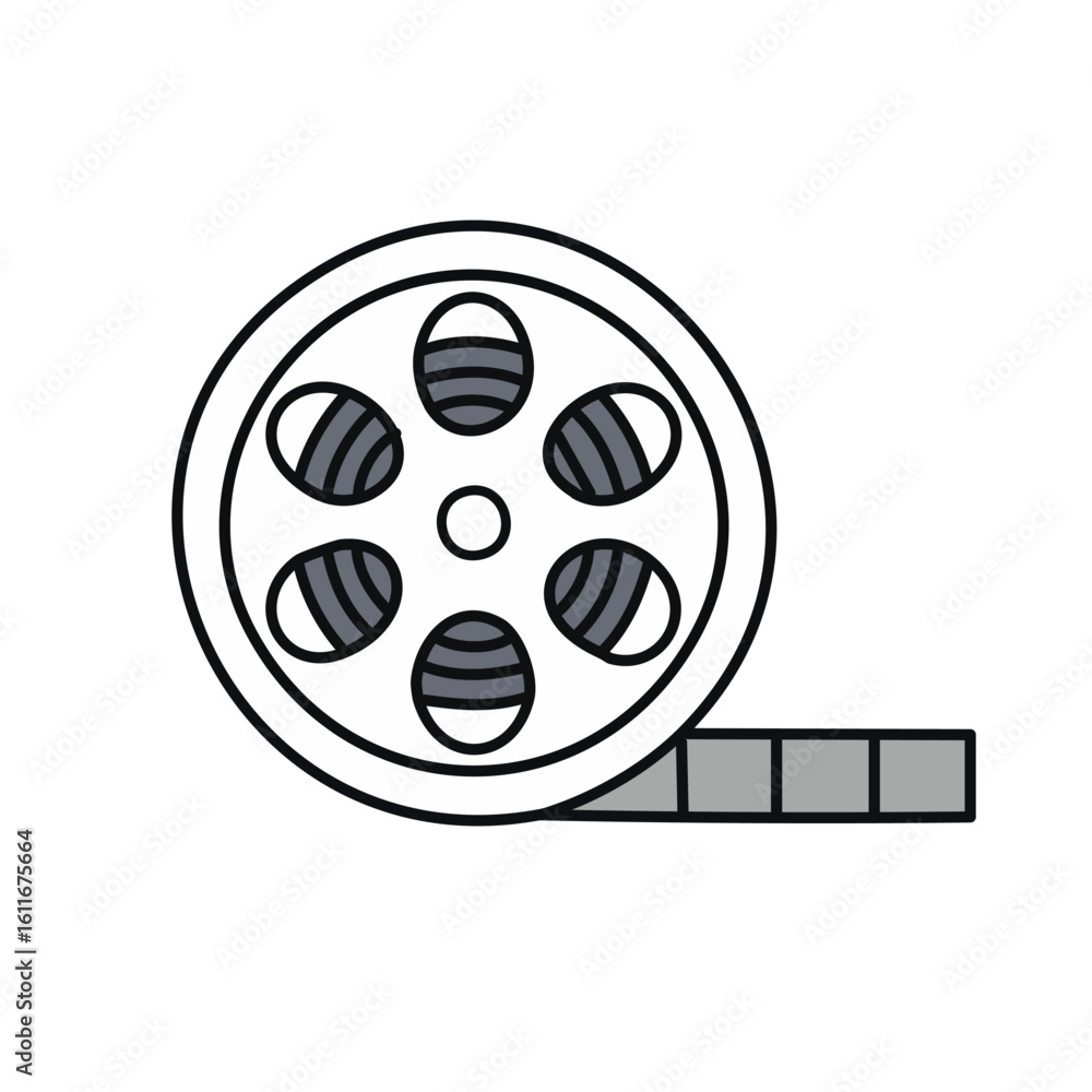 Fototapeta premium moive film roll icon