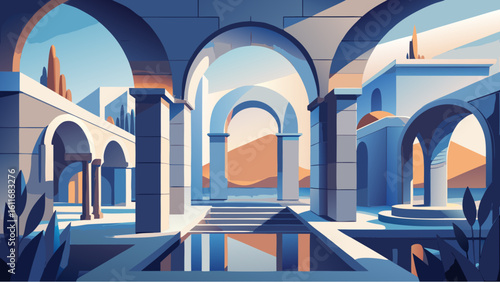 arches of the church of the holy sepulchre jerusalem