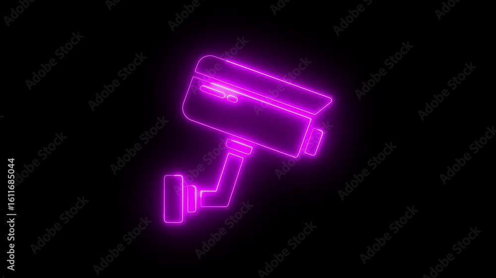Animated neon cc camera icon. cctv camera motion graphics. Animated neon cc camera icon. cctv camera motion graphics. glowing Security camera icon. Animated neon cc camera icon. cctv camera motion graphics. Animated neon cc camera icon. cctv camera motion graphics. glowing Security camera icon.