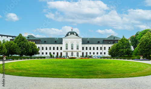 Photography Nordseite mit Barockgarten des Palais Grassalkovich, Präsidentenpalais, Sitz des