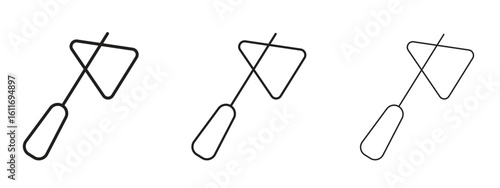 reflex hammer icons. Outline or line icon design bundle.