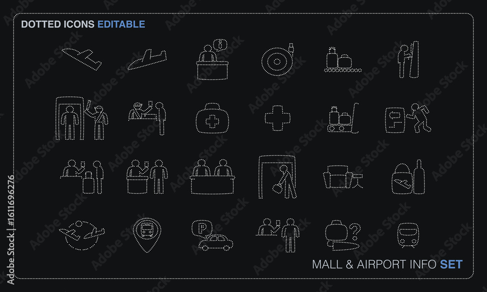 Fototapeta premium Mall and Airport Info