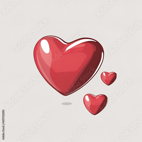 Multiple red hearts in a romantic layout—symbolizing love, passion, and affection. Ideal for Valentine's Day, romance themes, or decorative design elements.