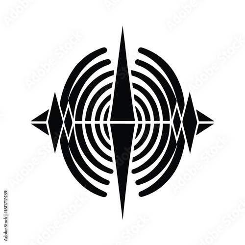 Symphonic Pattern Sonic Wave Glyph