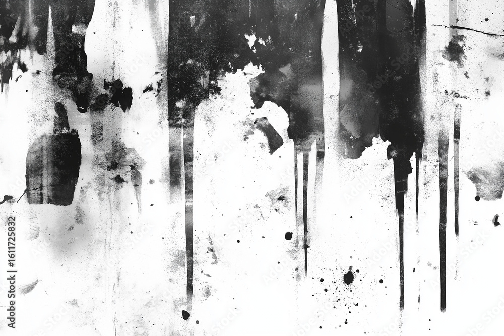 Fototapeta premium Grunge background of black and white illustration