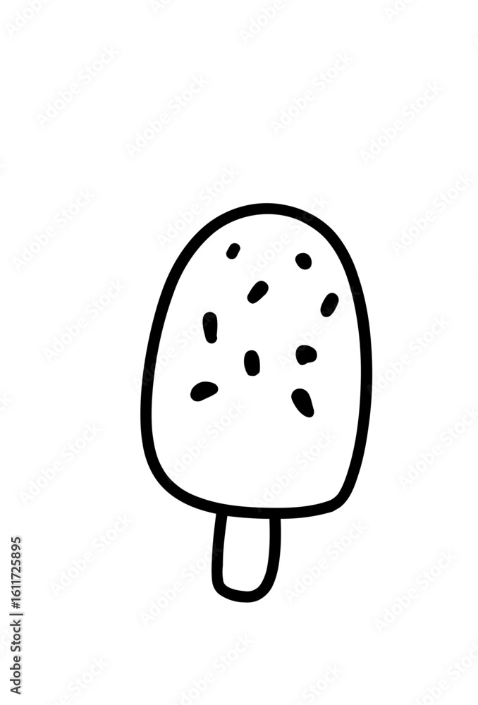 Ice cream hand drawn icon illustration Ice cream hand drawn icon illustration
