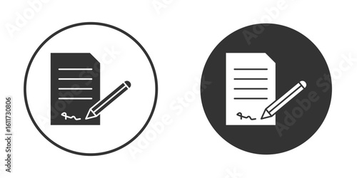 Agreement icon for web, mobile and infographics.