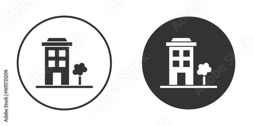 Apartment icon for web, mobile and infographics.