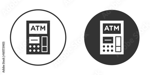 Atm icon for web, mobile and infographics.