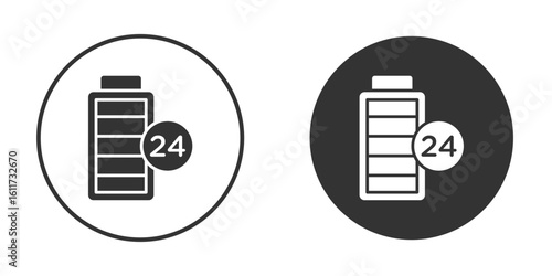 Battery life icon for web, mobile and infographics.