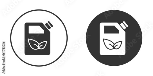 Biofuel canister icon for web, mobile and infographics.
