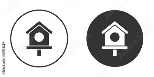 Bird house icon for web, mobile and infographics.